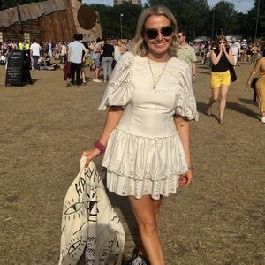 ASOS white broderie dress